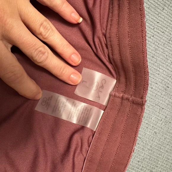 CALIA by Carrie Underwood Women's Rust Athletic Shorts - Picture 3 of 3